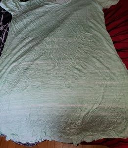 Brand new t shirt dress green and white stripe
